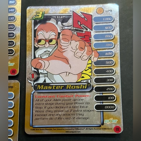 Dragonball Z TCG 2002 - Master Roshi Holographic Cards 1-3 - Picture 4 of 5